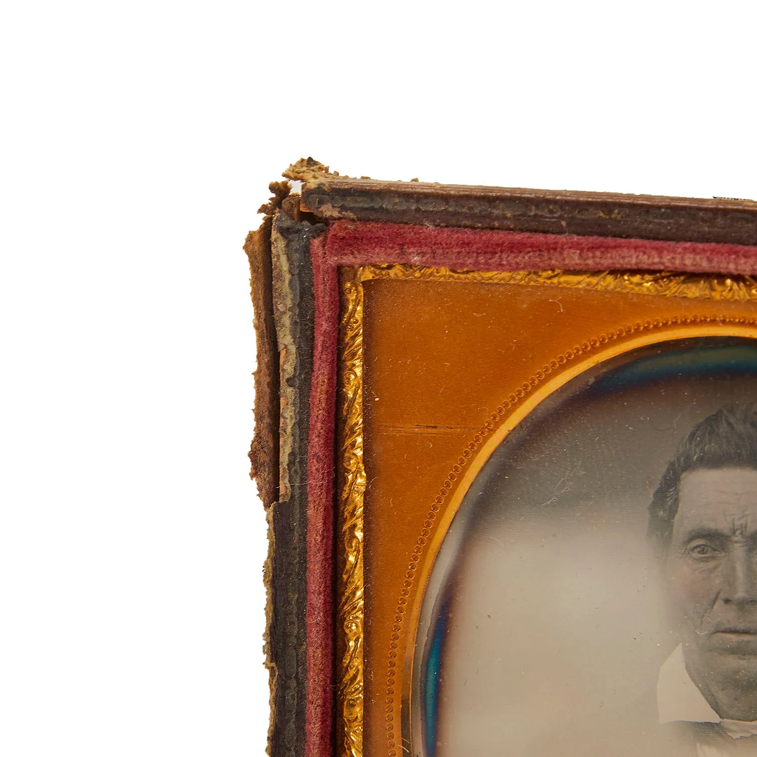 0045 (A D) Gold Framed Photo of Older Gentleman
