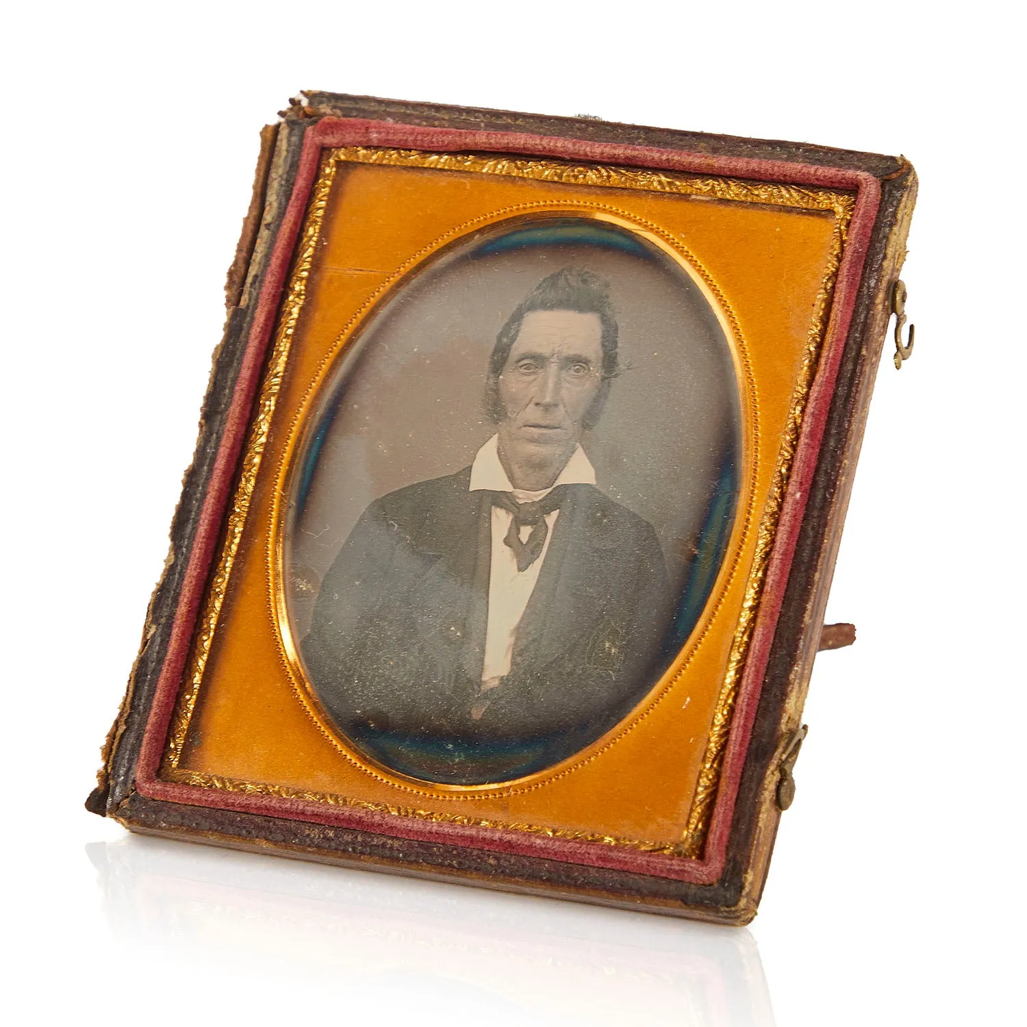 0045 (A D) Gold Framed Photo of Older Gentleman