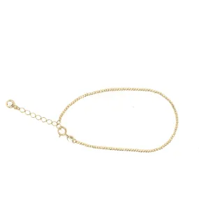 10 Karat Gold Shiny Bead Bracelet