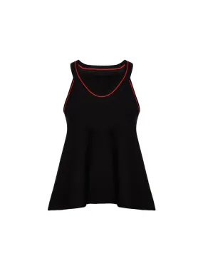 100% Wool  Black Sueter with Strap