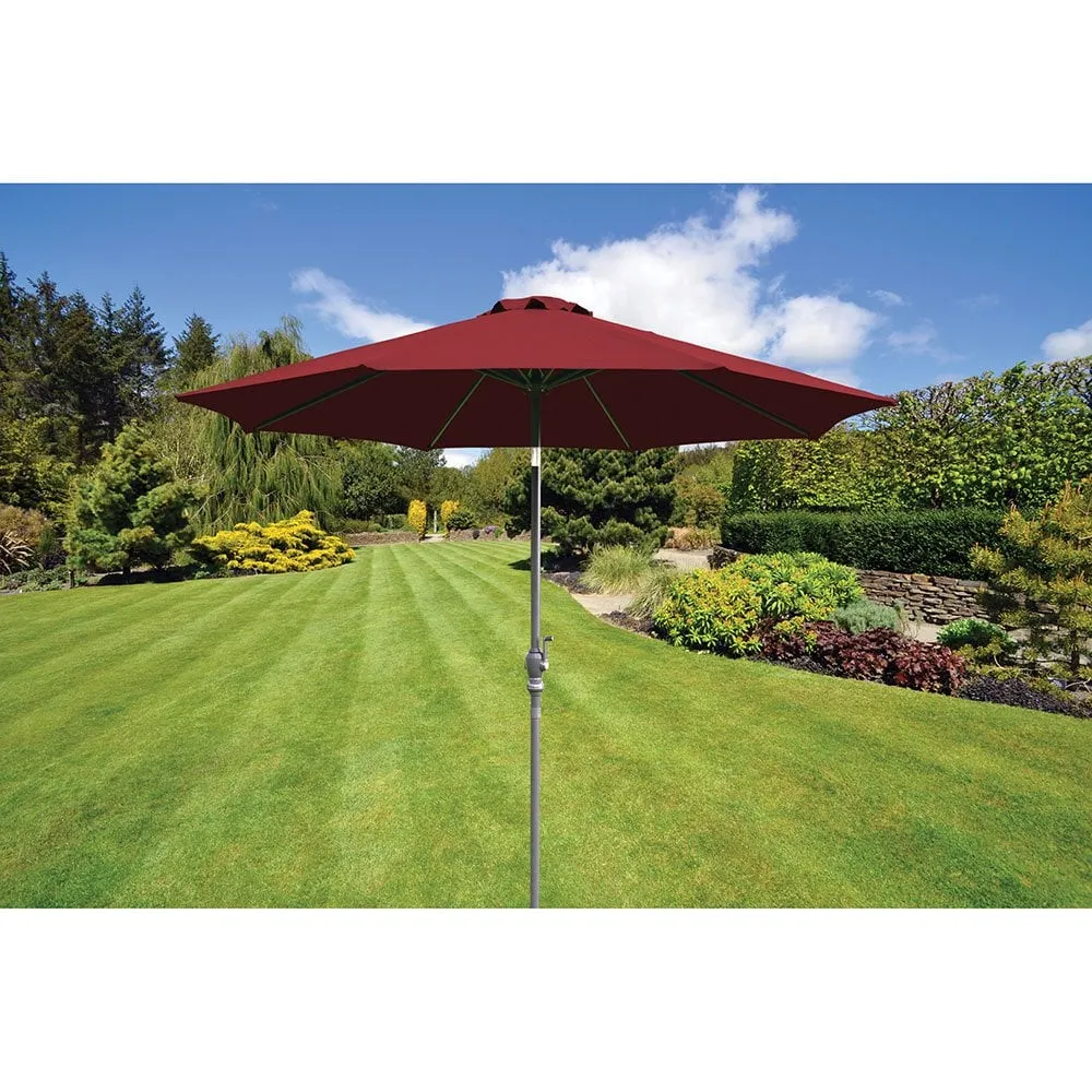 2.7M Wine Parasol with Crank & Tilt