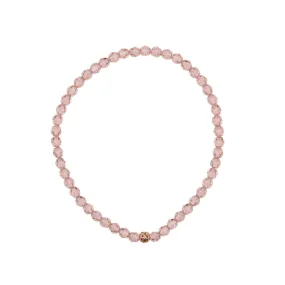 4mm Vintage Rose Swarovski Beaded Bracelet