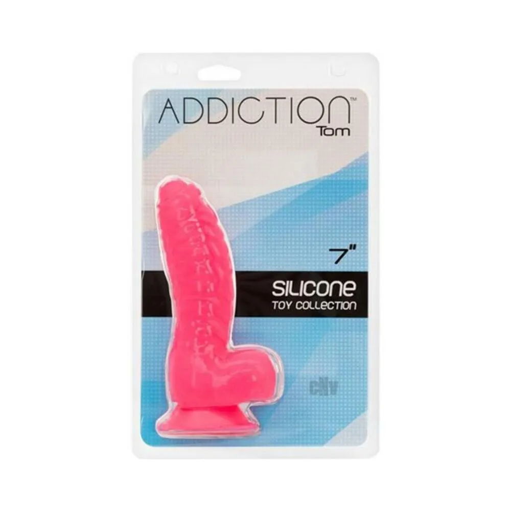 Addiction Tom 7 inches Dildo Hot Pink