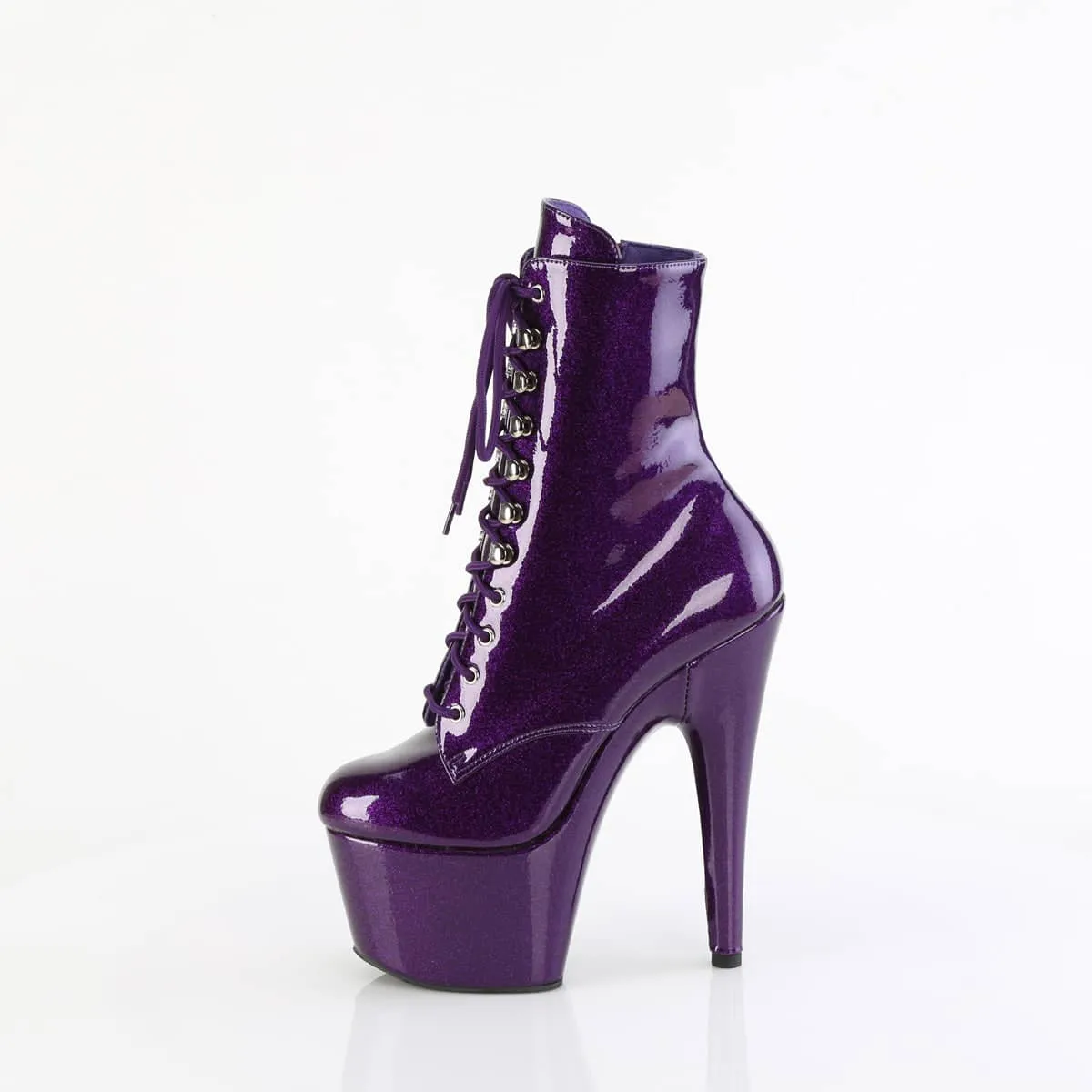 ADORE-1020GP Purple Glitter Calf High Boots