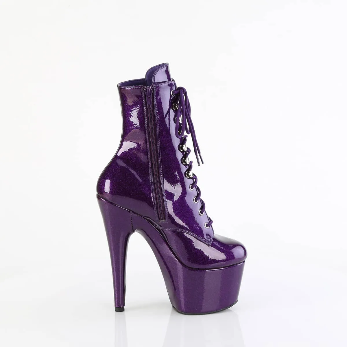ADORE-1020GP Purple Glitter Calf High Boots