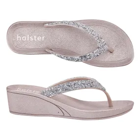 Alora Wedge - Champagne