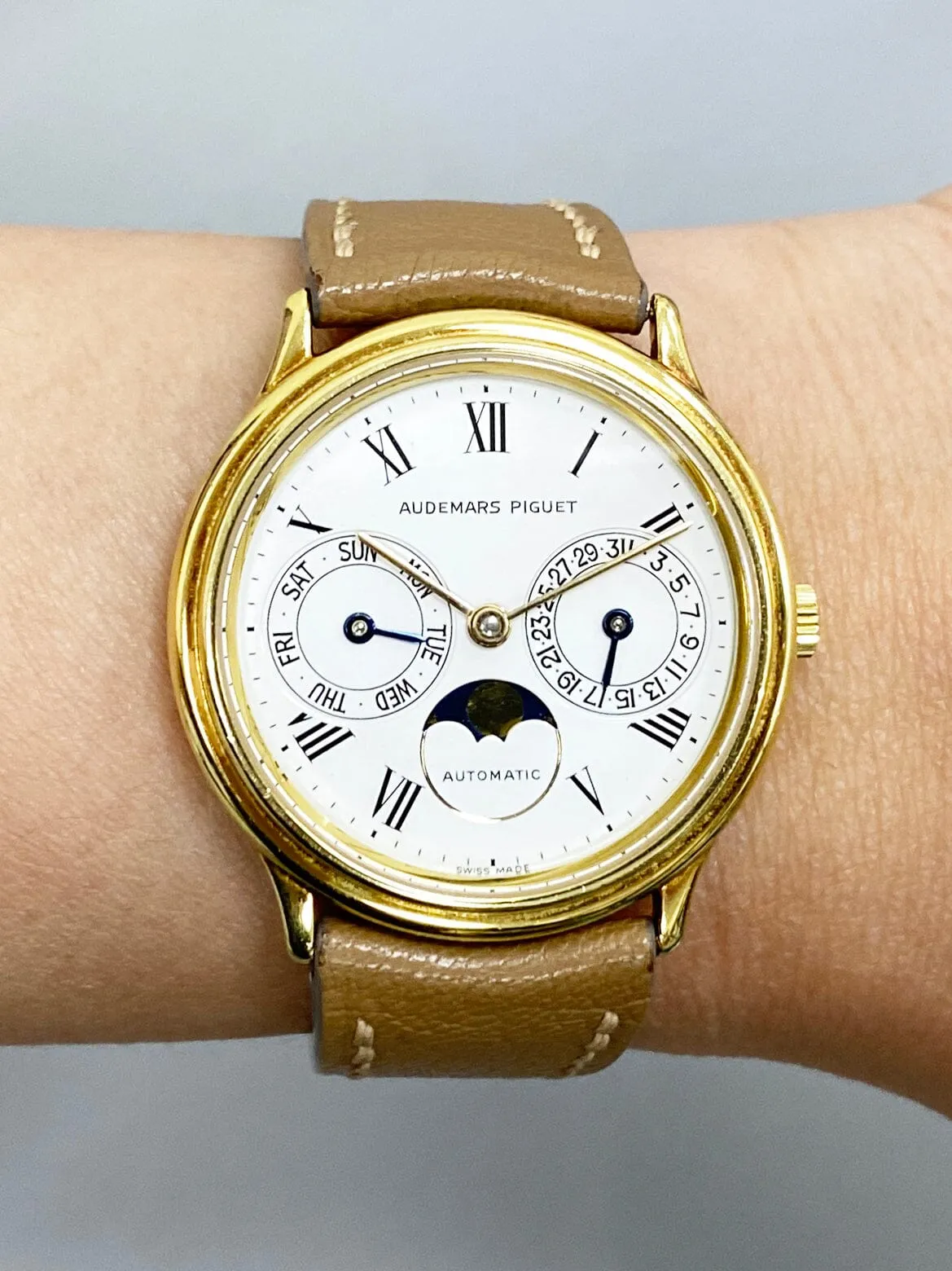 Audemars Piguet Day-Date Moonphase 25589BA 18K Yellow Gold Mens Watch