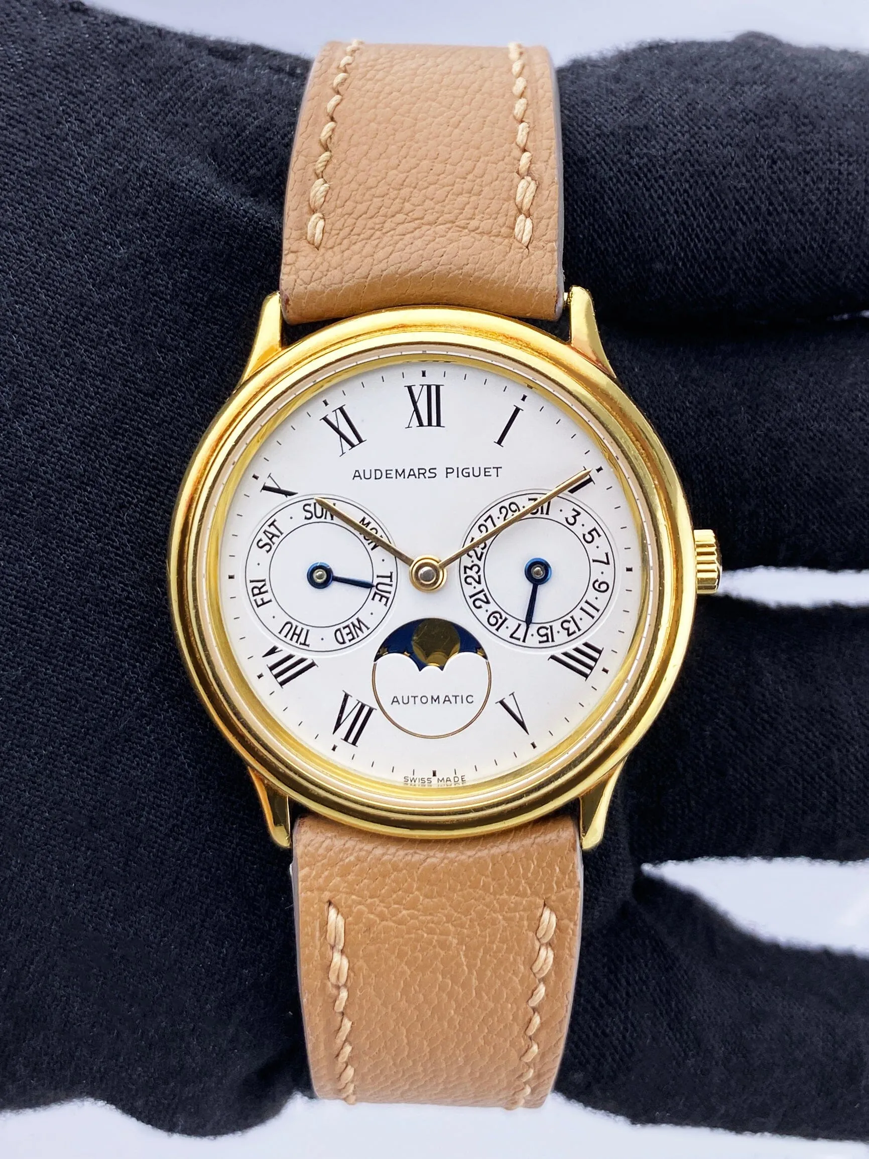 Audemars Piguet Day-Date Moonphase 25589BA 18K Yellow Gold Mens Watch