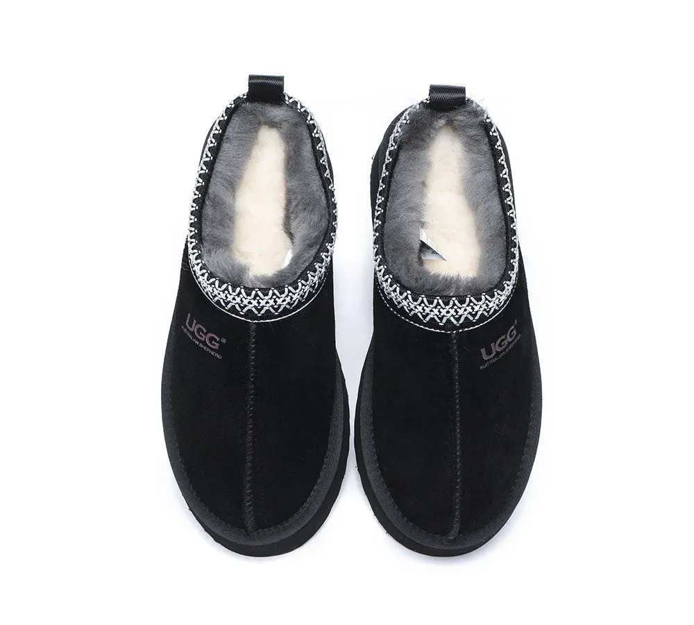 AUSTRALIAN SHEPHERD® UGG Sheepskin Wool Ankle Platform Tazzy Slippers Ventus