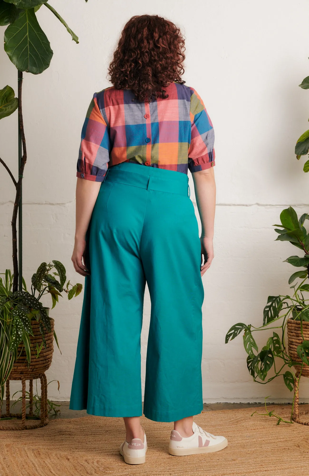 Ava Festival Plaid Top