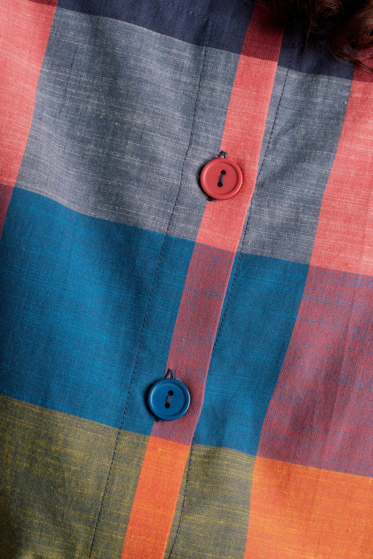 Ava Festival Plaid Top
