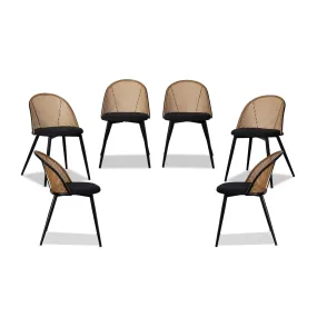 Avila Dining Chair - Black Set of Six Bundle