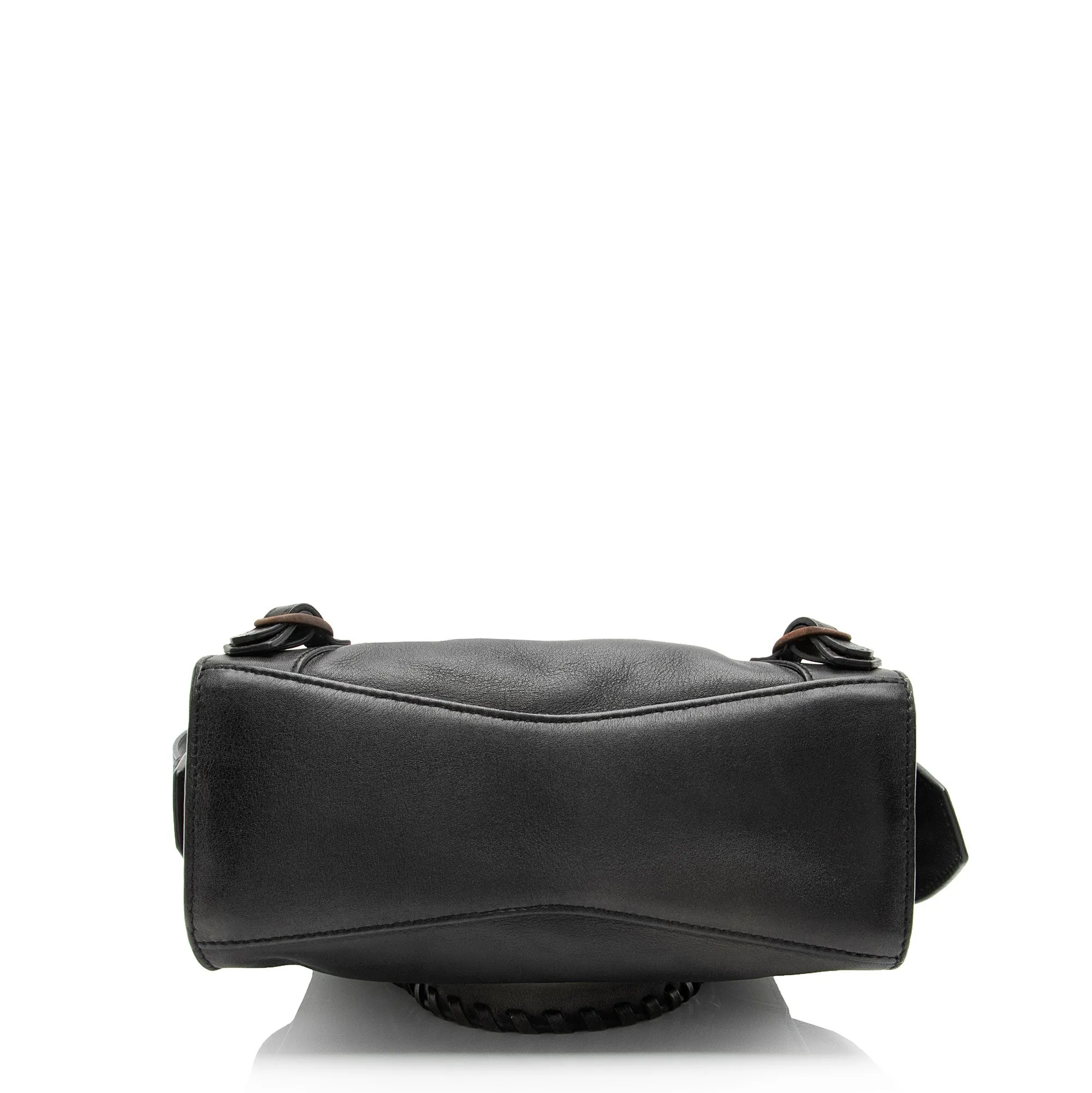 Balenciaga Calfskin Neo Classic Rust Hardware City Mini Satchel (SHF-A4mdtV)