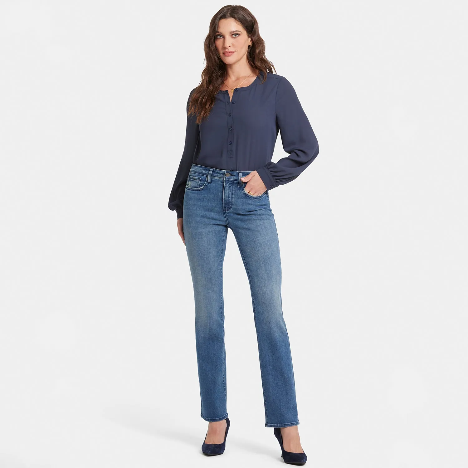 Barbara Bootcut Jeans - Cascade Wave