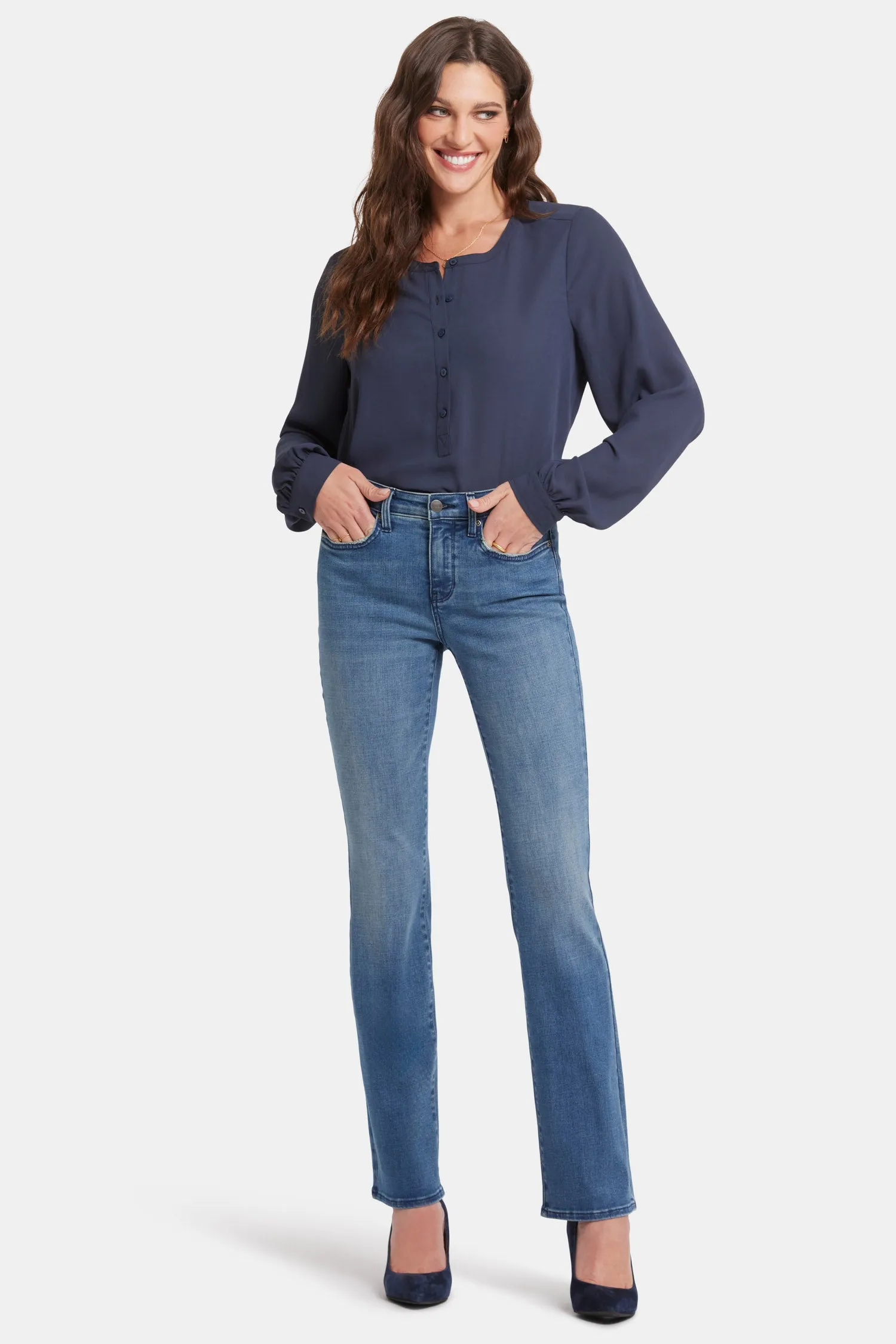 Barbara Bootcut Jeans - Cascade Wave