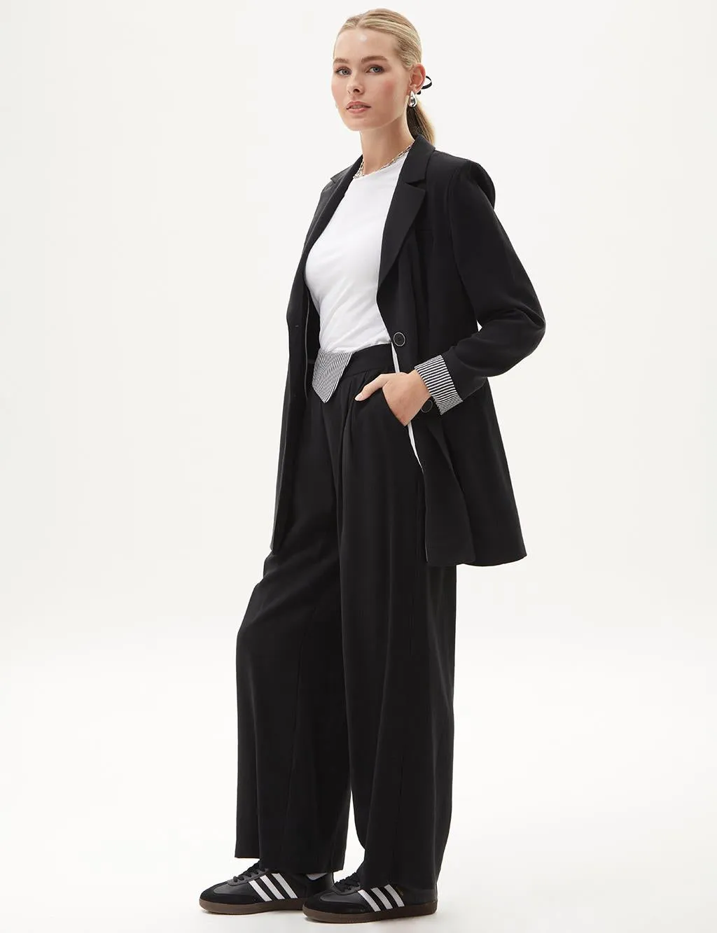 Basic Blazer Jacket Black