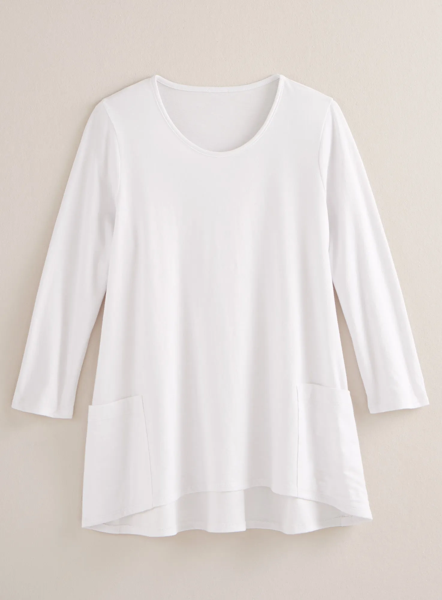 Beyond Basic Trapeze Top - 3/4 Sleeve