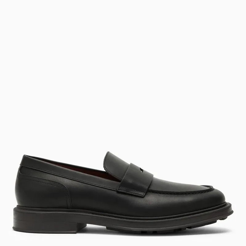 BLACK LEATHER TRAVIS LOAFER