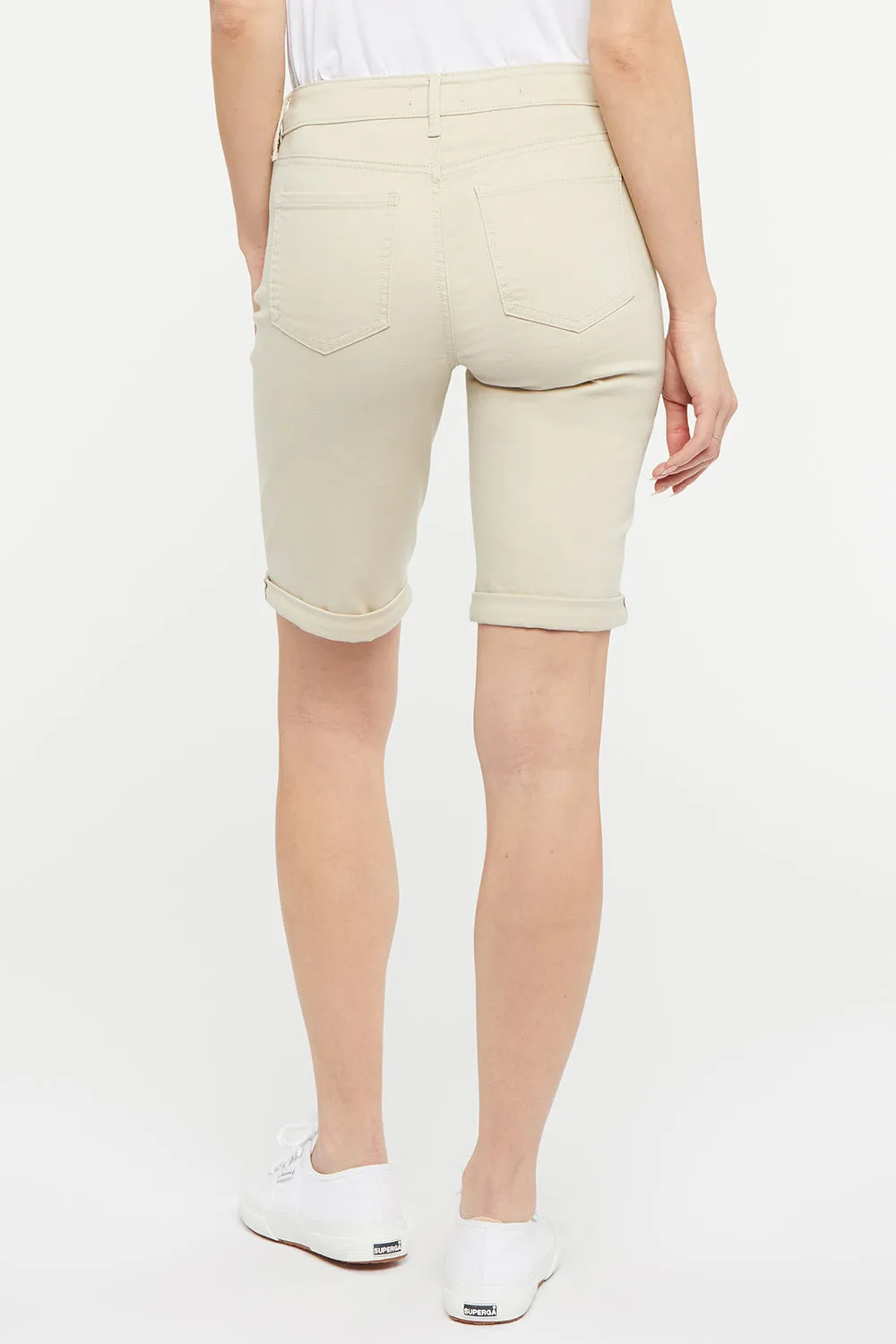 Briella 11 Inch Jean Shorts - Feather