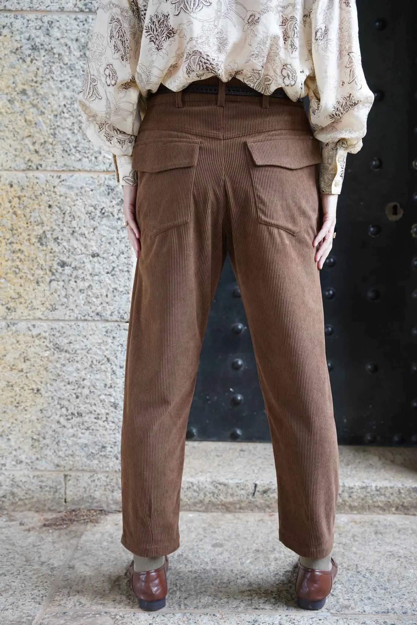 Brown Corduroy Oversize Pants