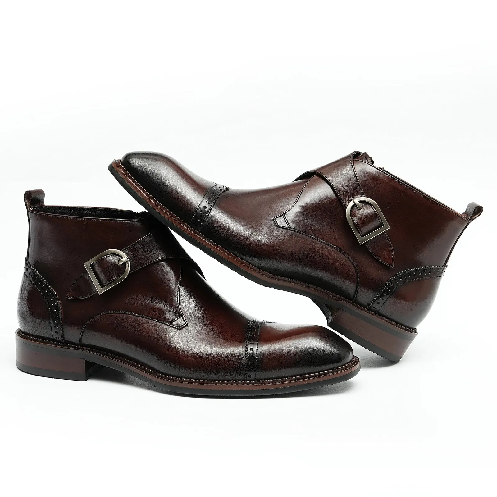 Brown Leather Martin Boots