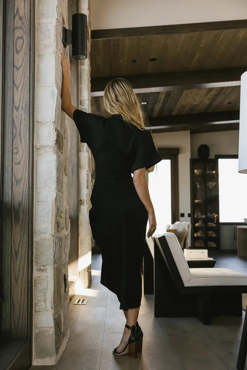Brynlee Ruched Dress in Black - FINAL SALE