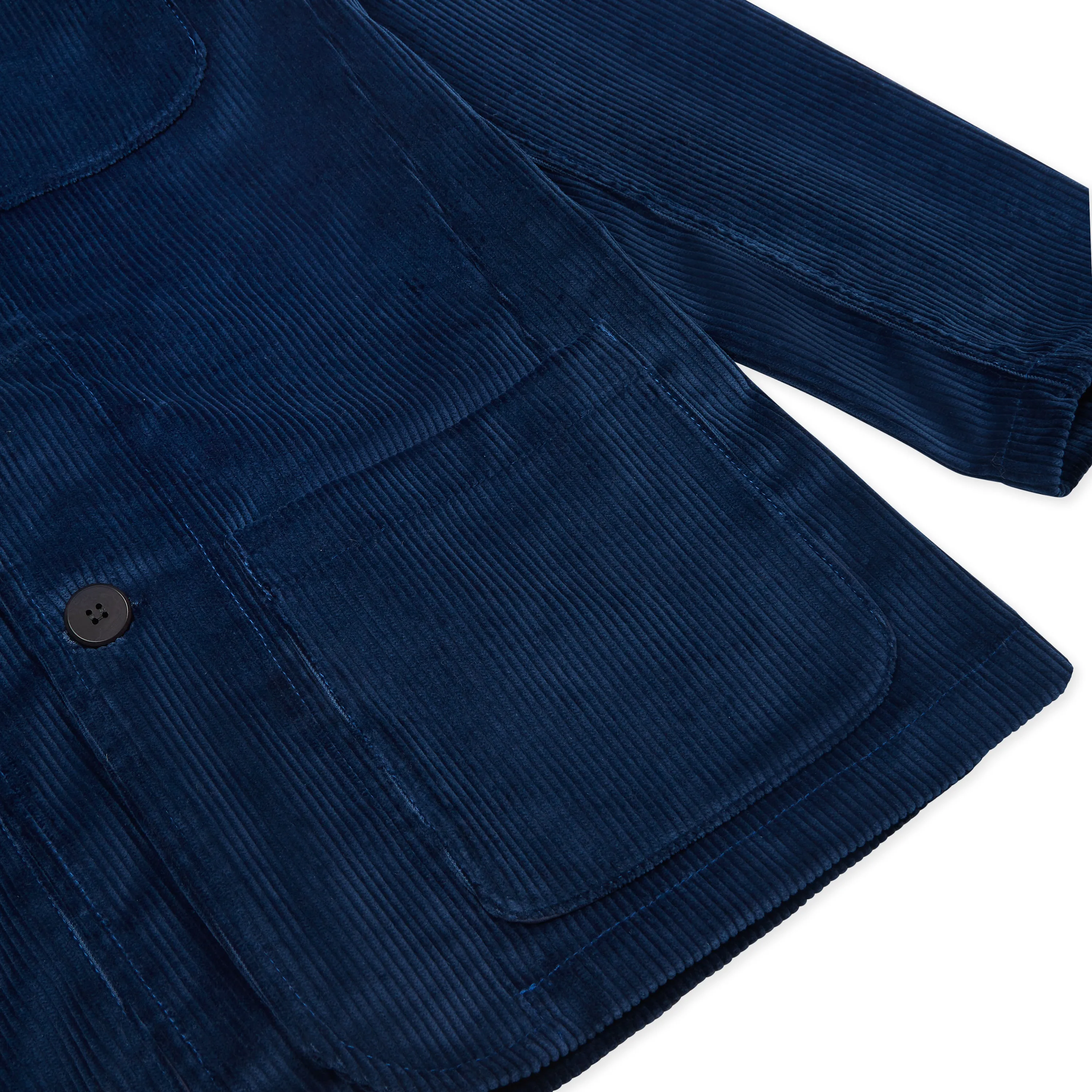 Burrows & Hare Cord Blazer - Midnight Blue