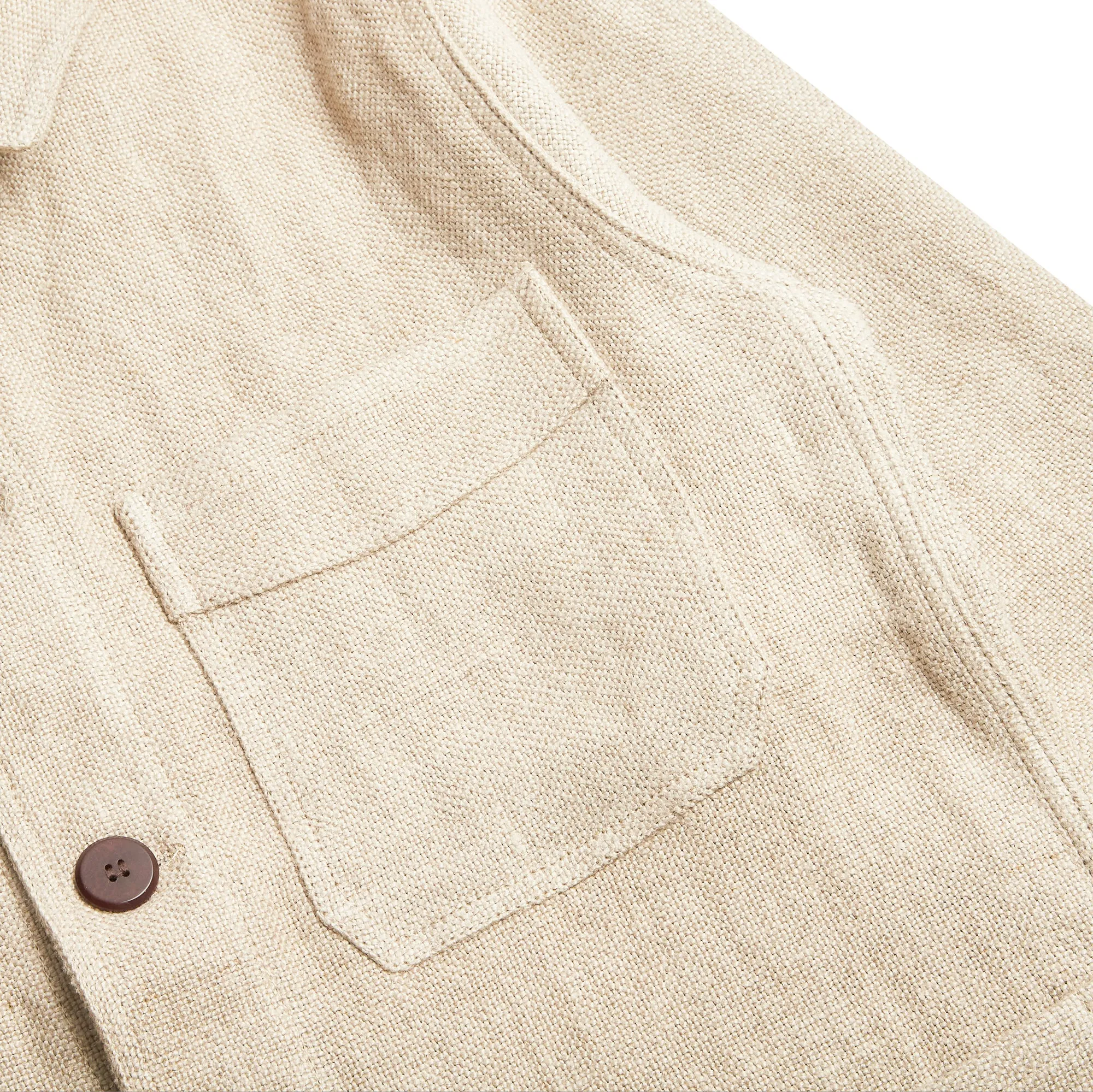 Burrows & Hare Linen Jacket - Ecru