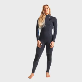 C-Skins Solace 3/2 Womens Chest Zip Wetsuit - Anthracite/Coral
