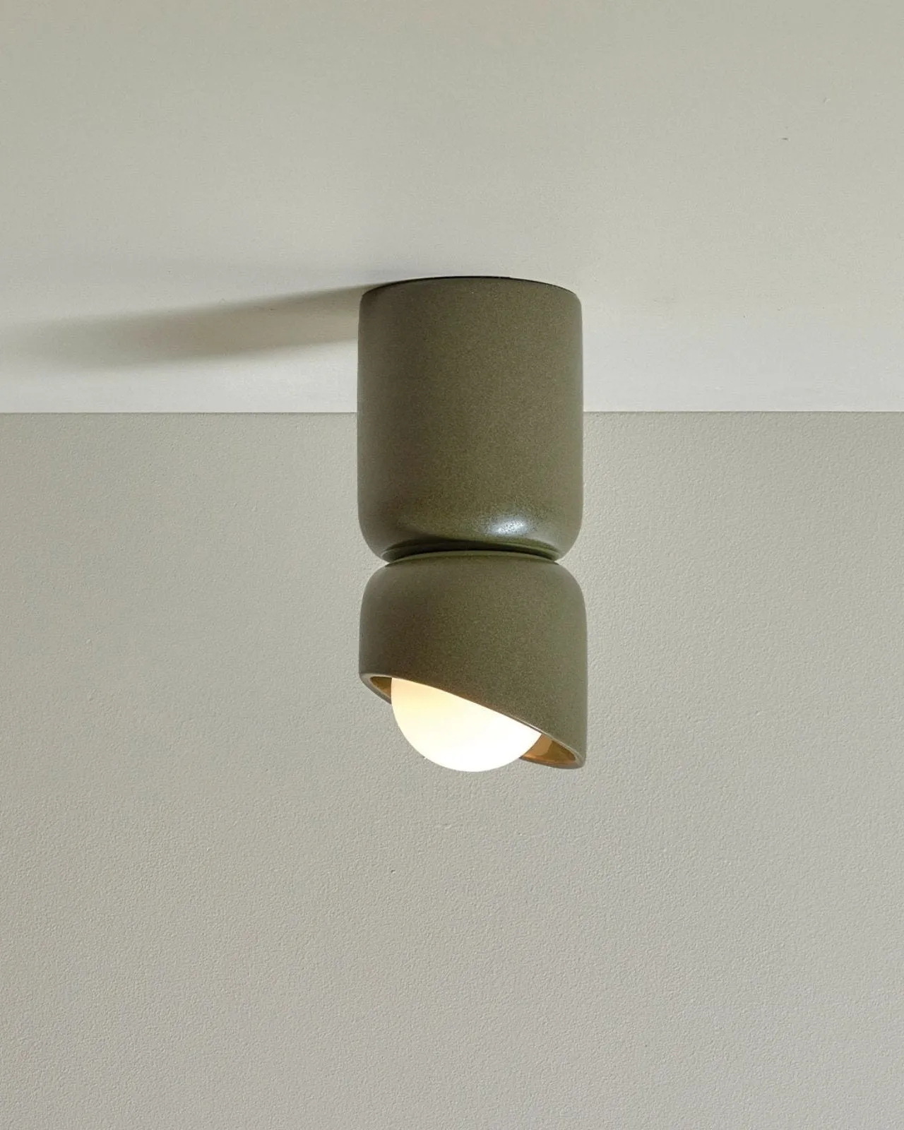 Ceramic Cylindrical Ceiling Light | Terra