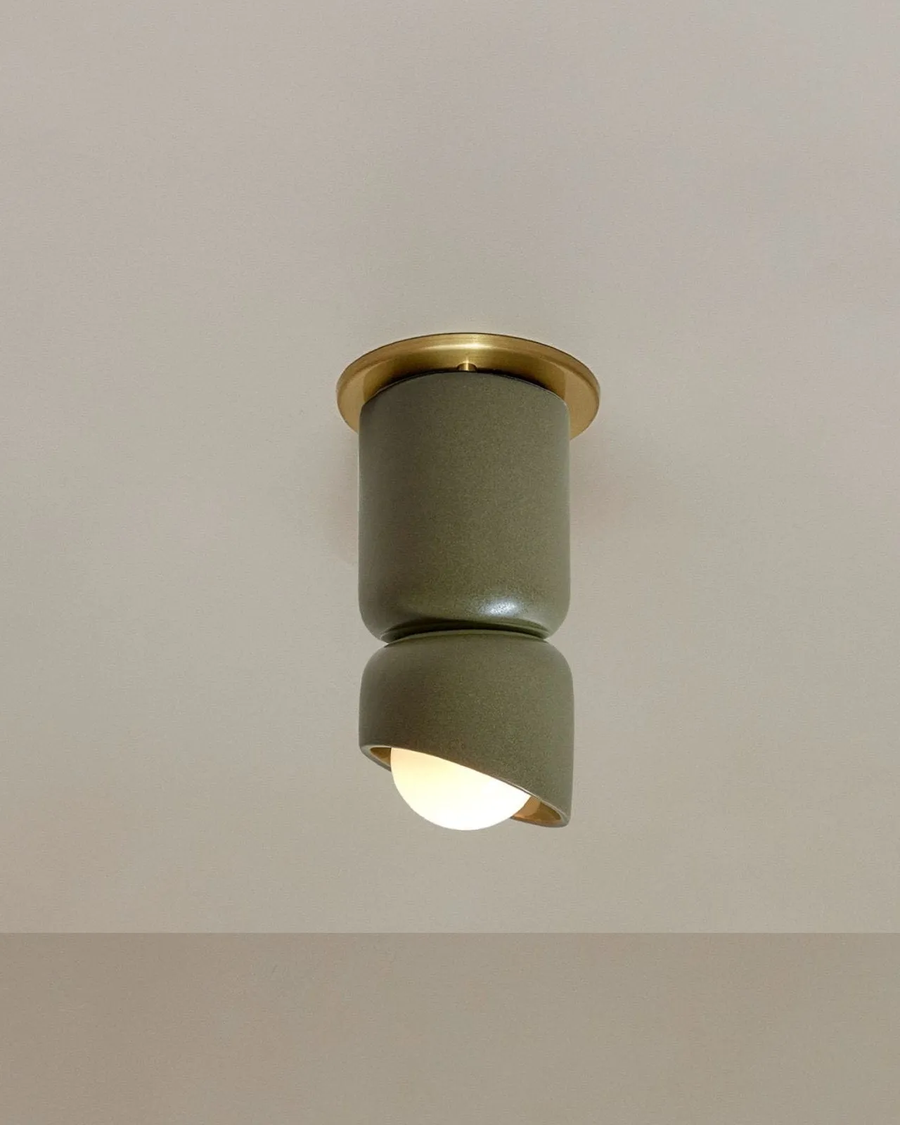Ceramic Cylindrical Ceiling Light | Terra