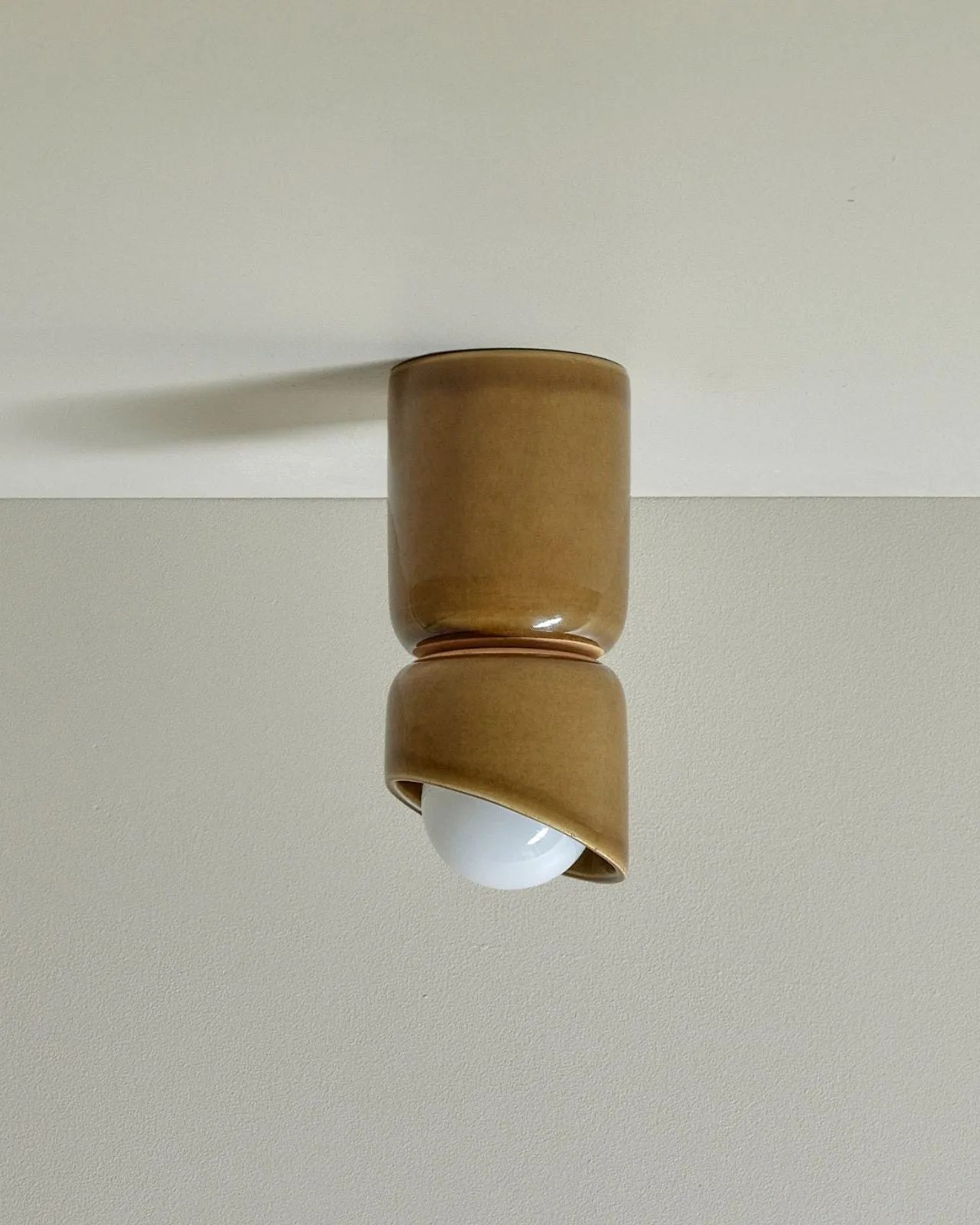 Ceramic Cylindrical Ceiling Light | Terra