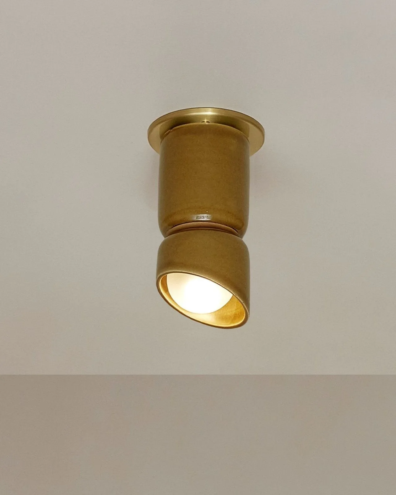 Ceramic Cylindrical Ceiling Light | Terra