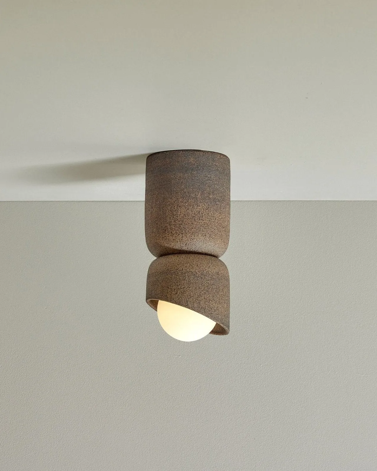 Ceramic Cylindrical Ceiling Light | Terra