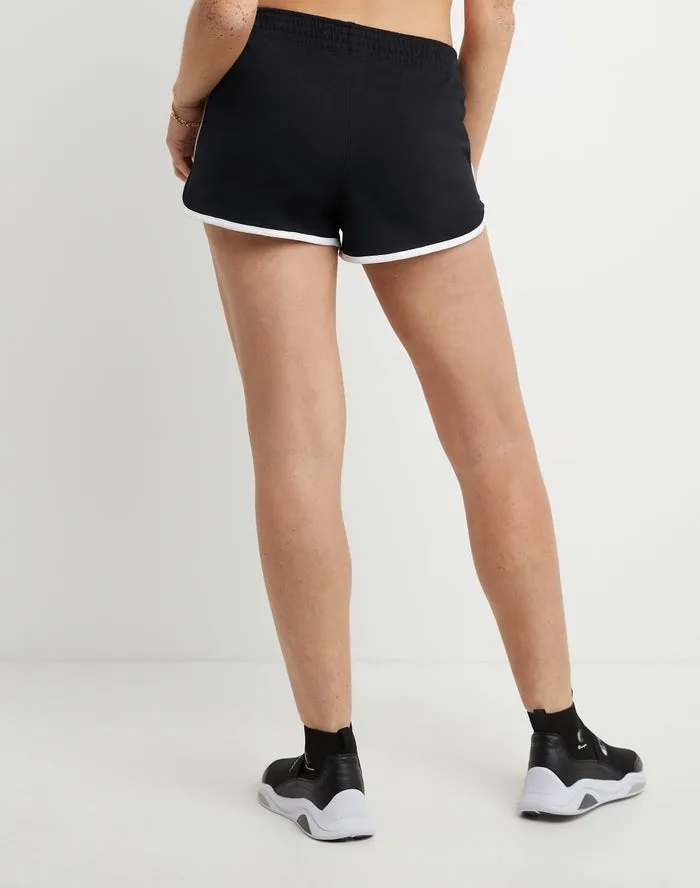 Champion Women's Gym Shorts 2.5" Black/White ML5668 012