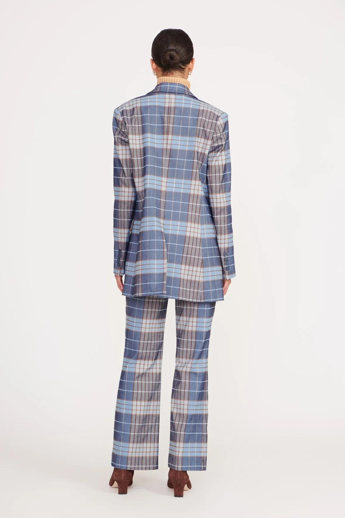 CITY BLAZER | FRENCH BLUE MEGA PLAID