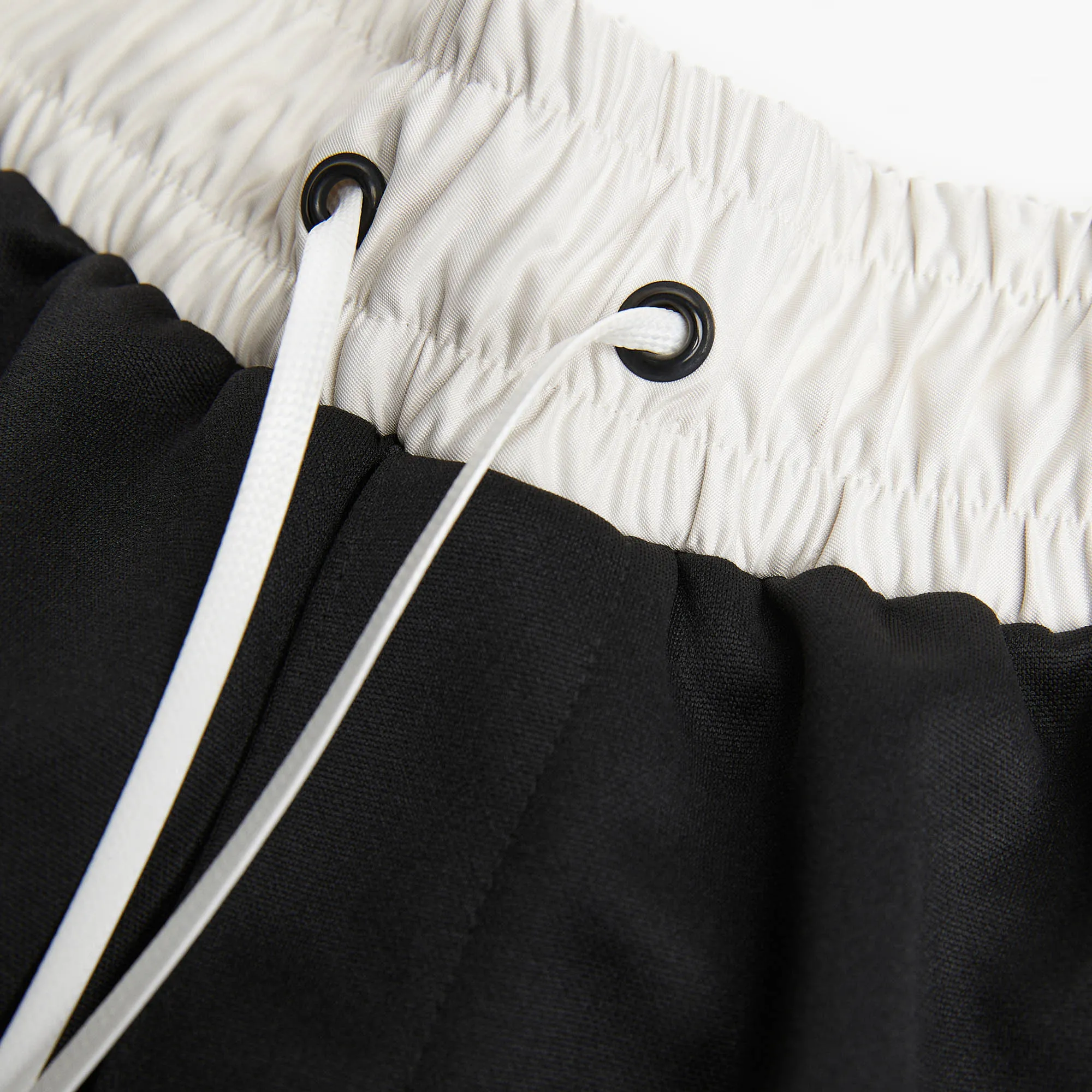 classic gym short / black   ivory