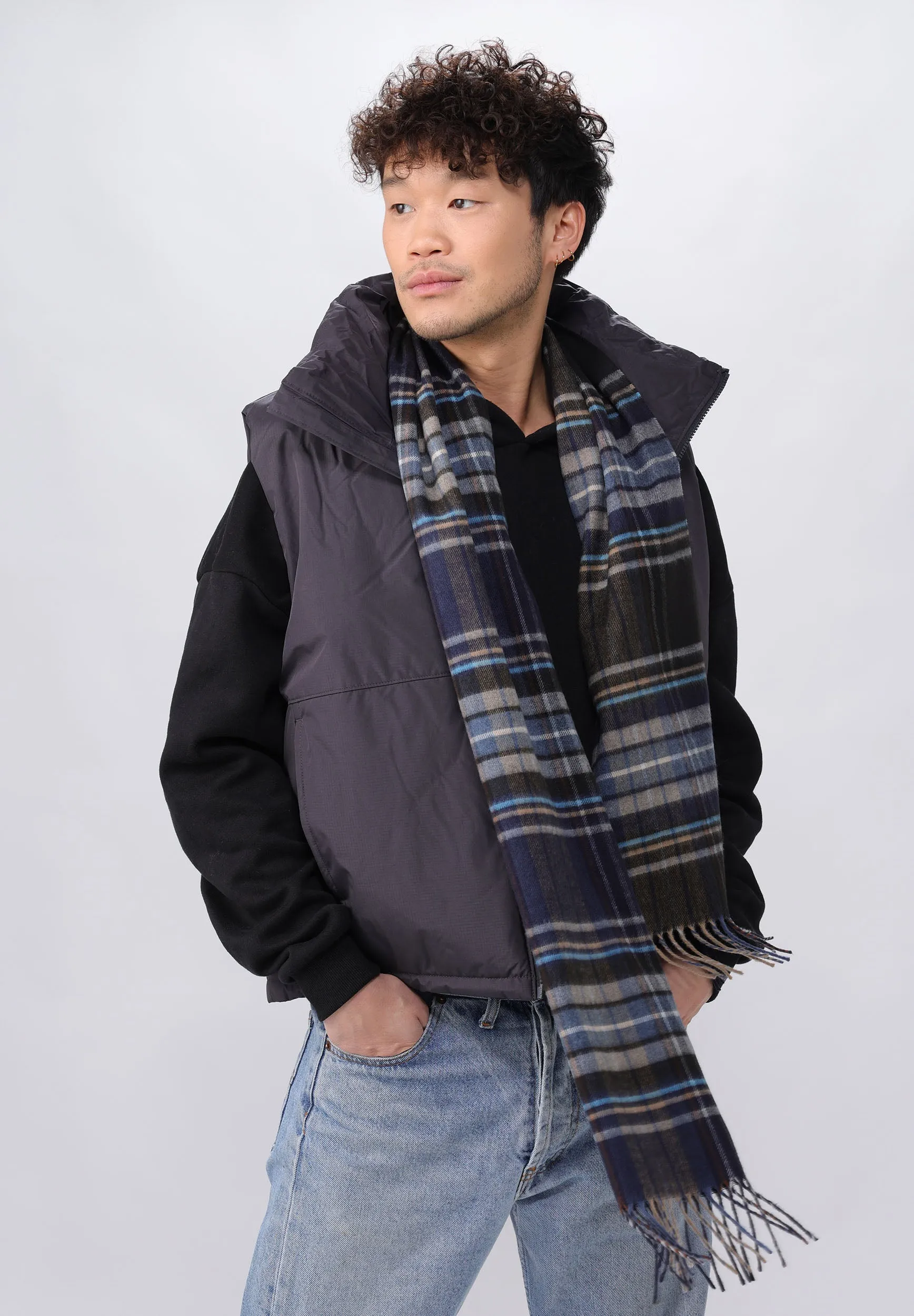 coloured Tartan Cashmink® Scarf