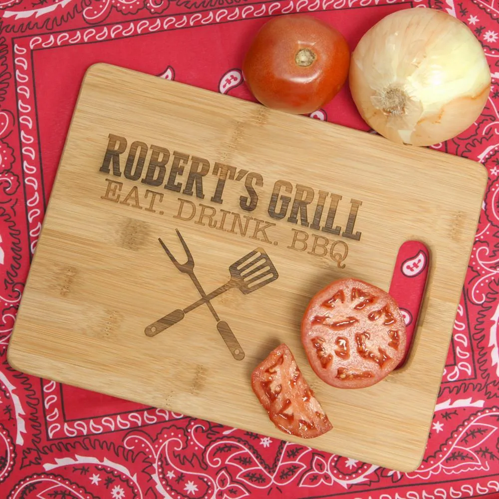 Customized Laser Engraved Bamboo Cutting Board | Multiple Personalized Designs