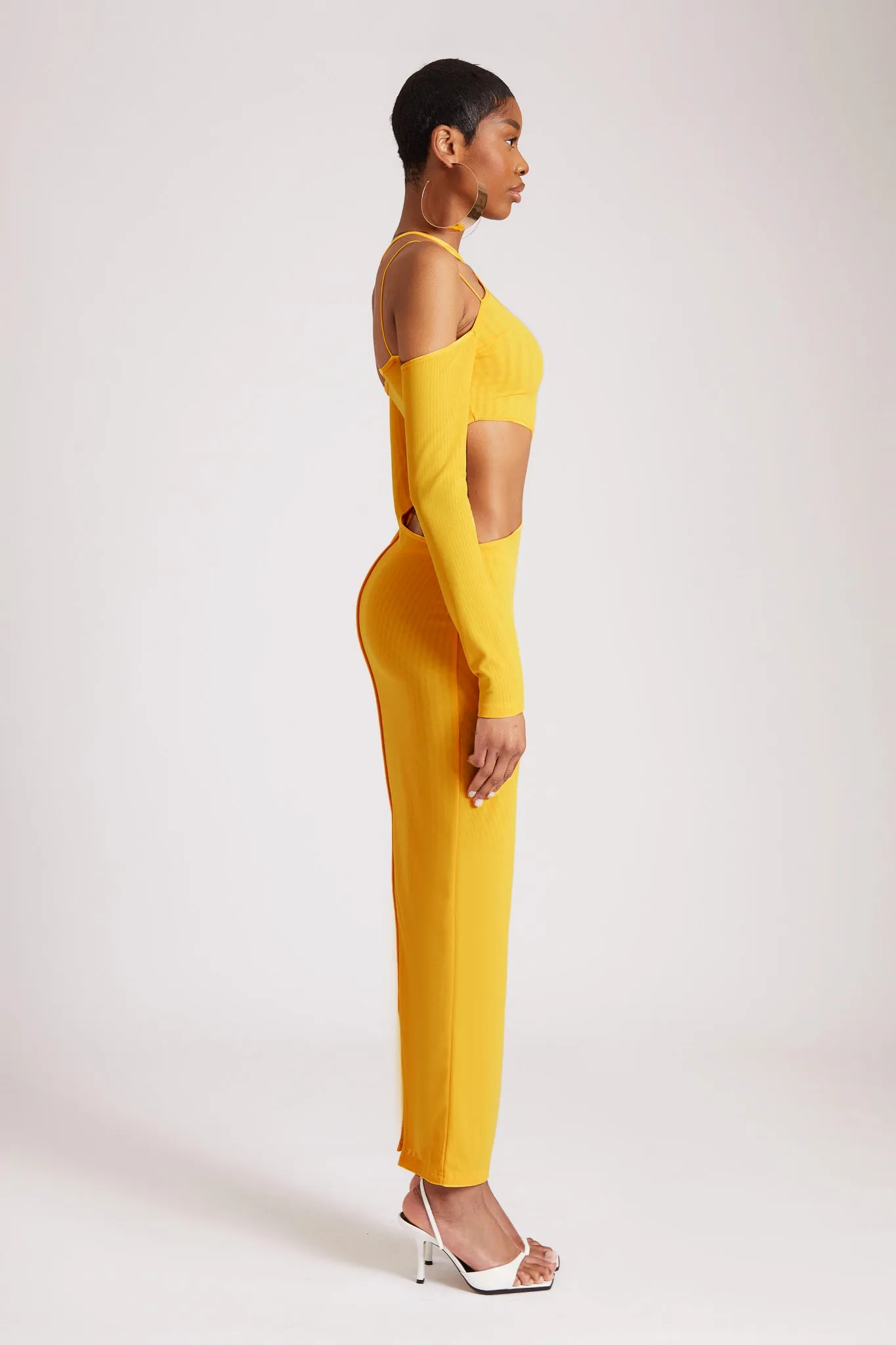 Cut-Out Mesh Maxi - Sun
