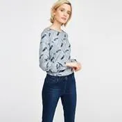 Dotty Feather Twill Top