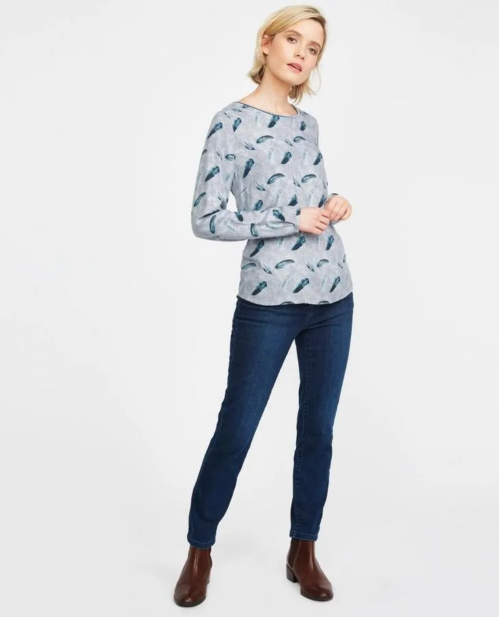 Dotty Feather Twill Top