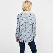 Dotty Feather Twill Top