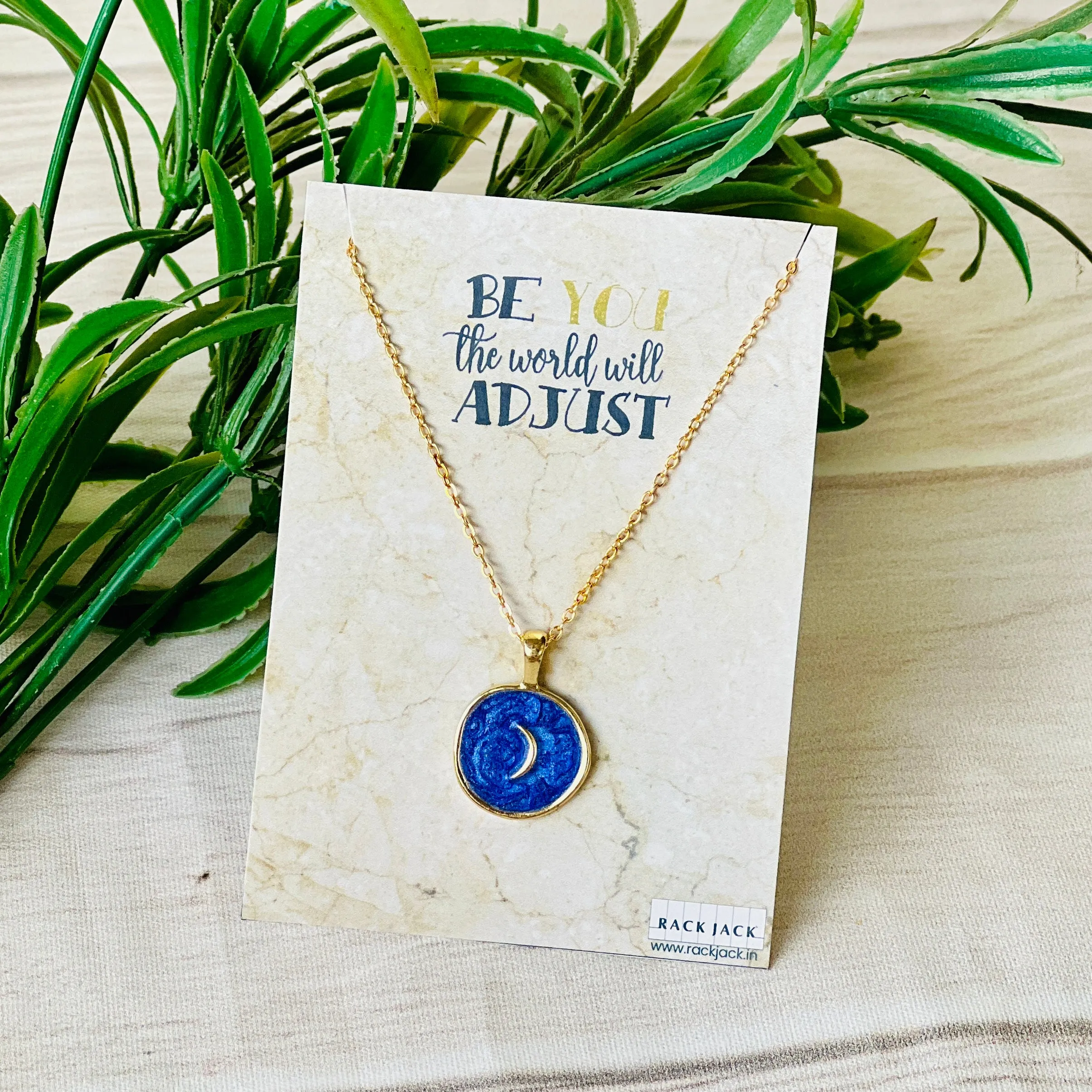 Dreamy Gold Enamel Charm Pendant