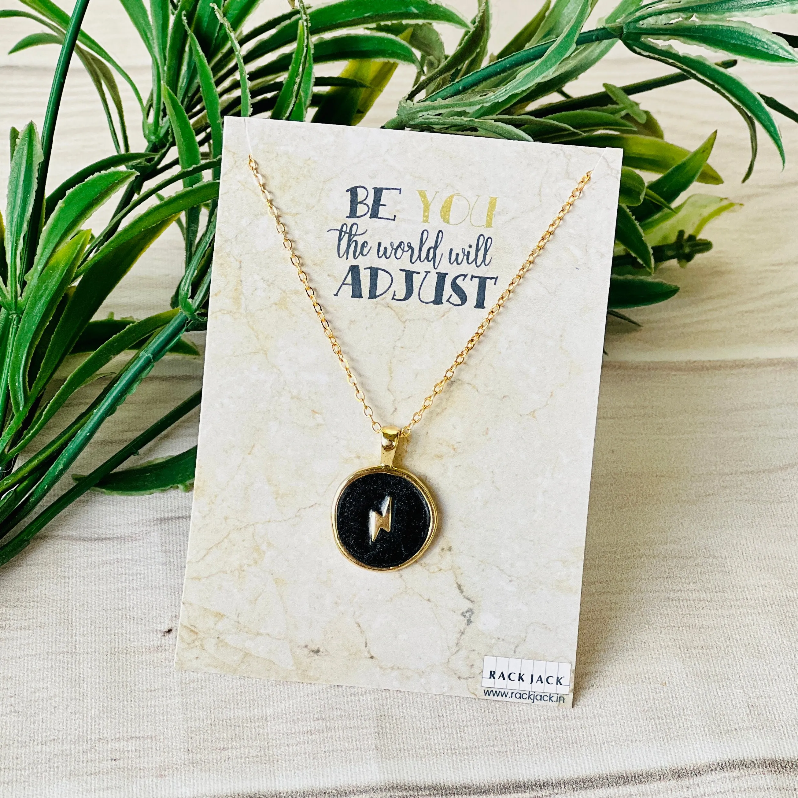 Dreamy Gold Enamel Charm Pendant