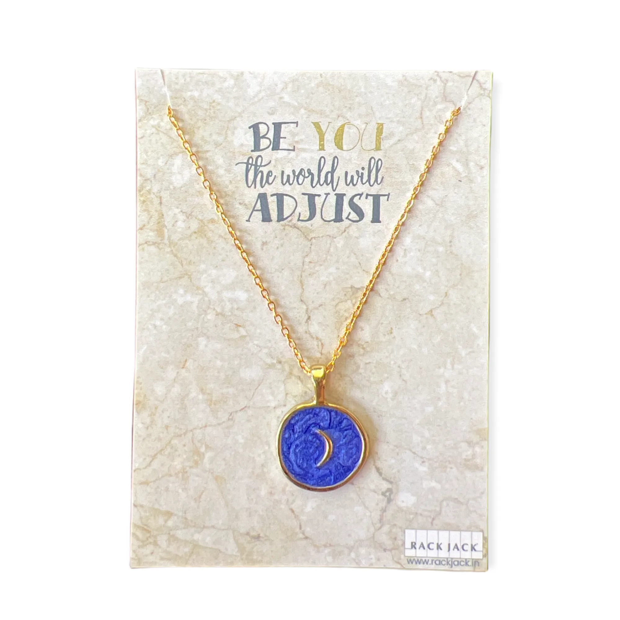 Dreamy Gold Enamel Charm Pendant