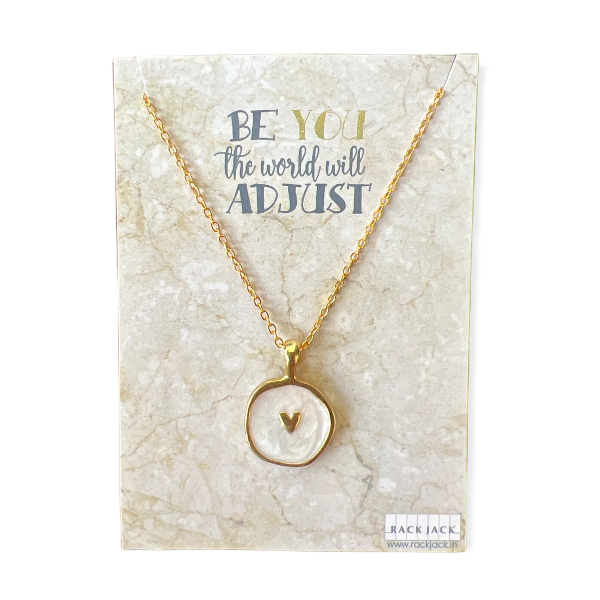 Dreamy Gold Enamel Charm Pendant