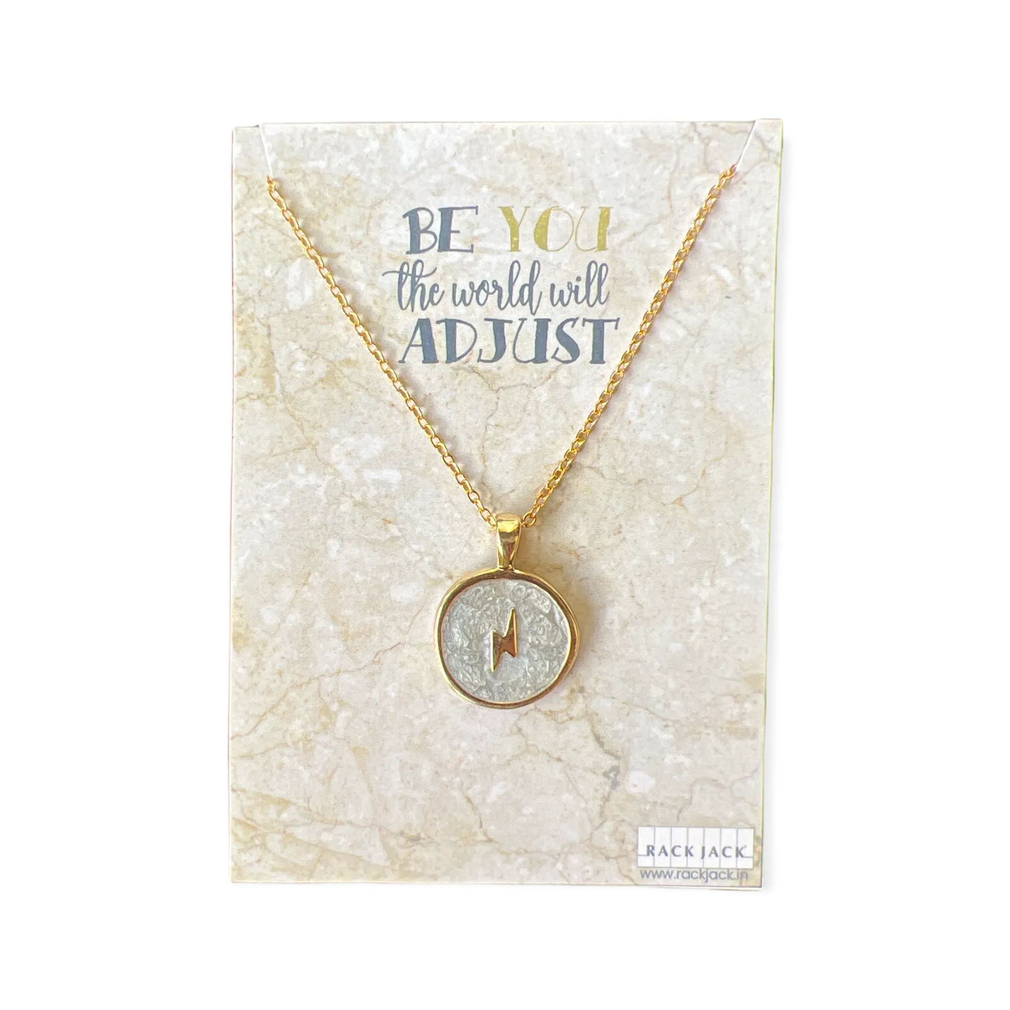 Dreamy Gold Enamel Charm Pendant