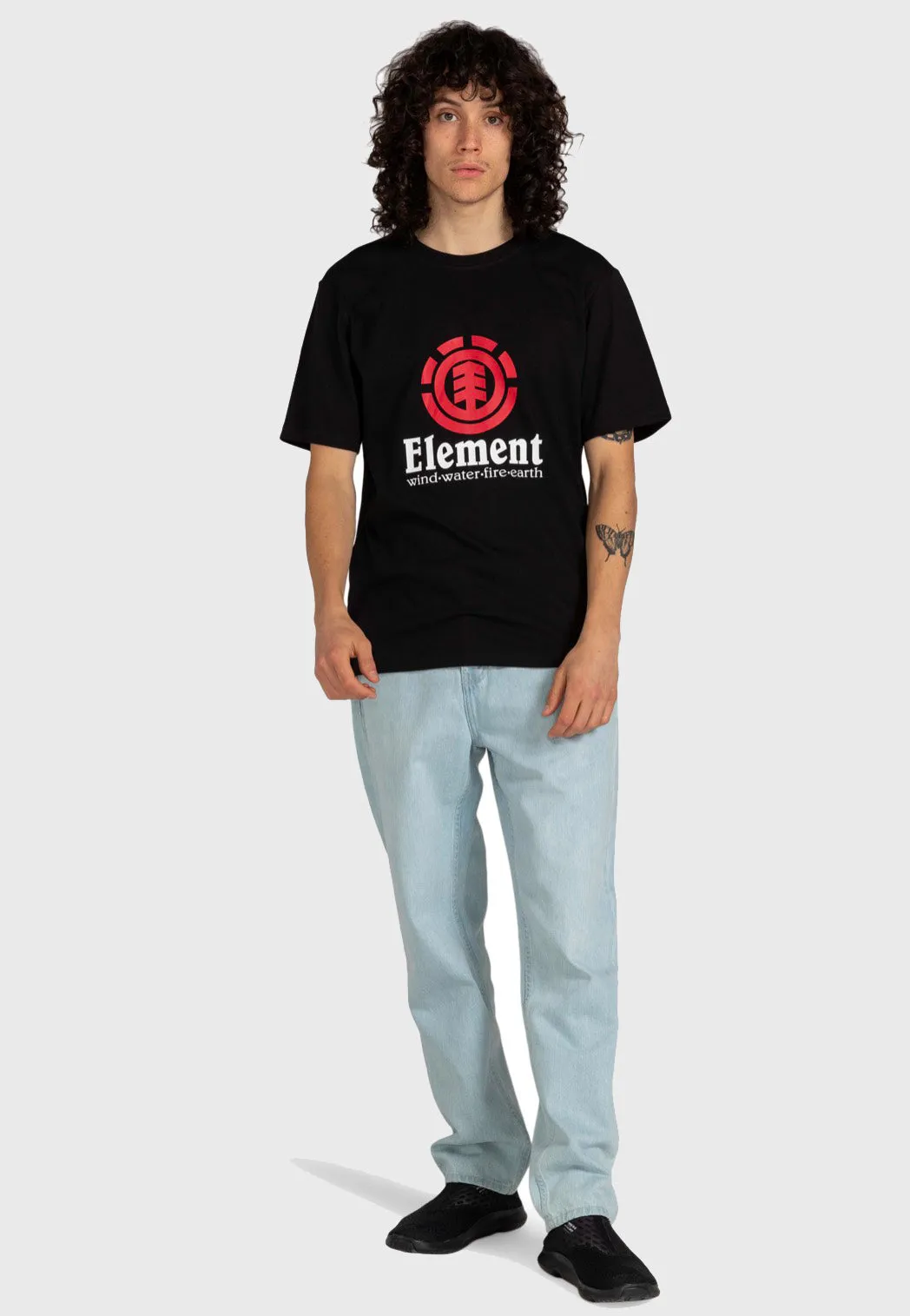Element - Vertical Flint Black - T-Shirt