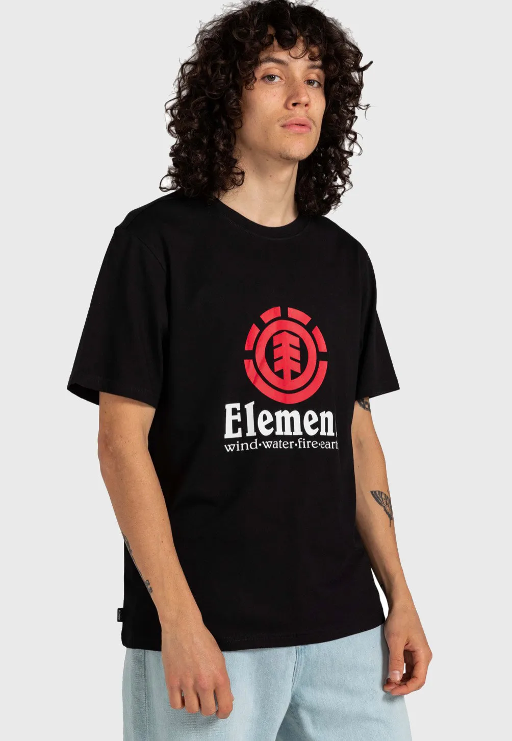 Element - Vertical Flint Black - T-Shirt